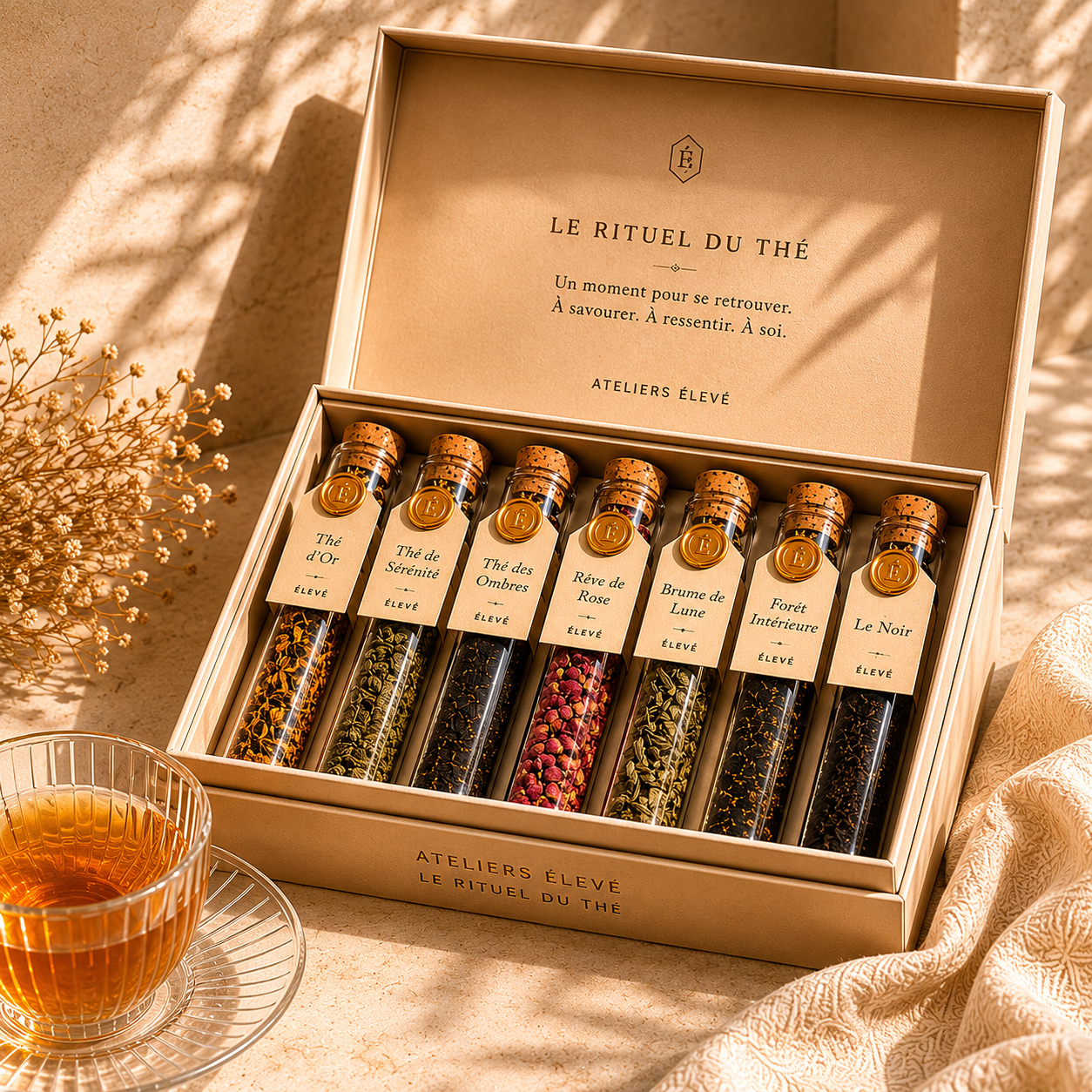 ÉLEVÉ Caja de té de lujo I Le Coffret du Thé
